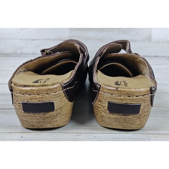 SPRING STEP Womens Shoes EU 39/US 7 Aphylla Mule Clogs Brown Leather Slip On - Picture 4 of 8